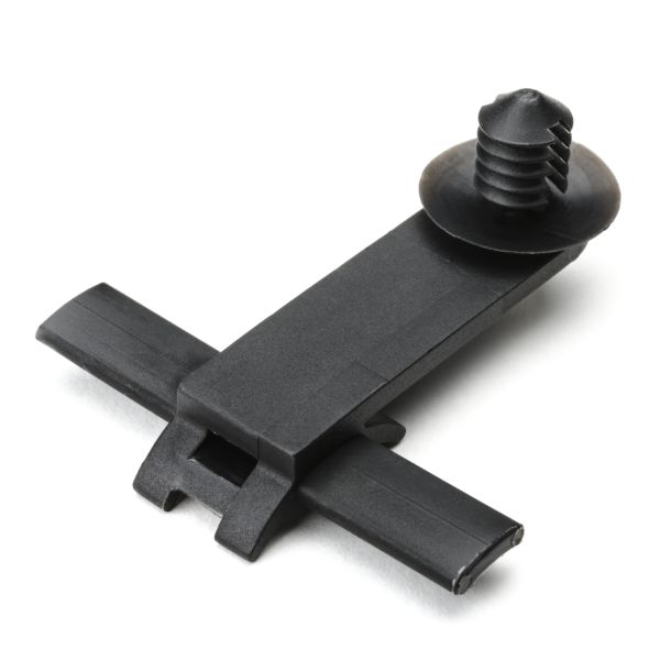 HellermannTyton 151-00080 Standoff Bundling Clip, 1.7" Long, .25"–.28" Panel Thickness, PA66HS, Black, 500/pkg