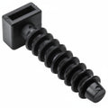 HellermannTyton MMB.50C2 Masonry Cable Tie Mount, 1.24" Long, .25" Hole Dia, .18" Max Cable Tie Width, PA46, Black, 100/pkg