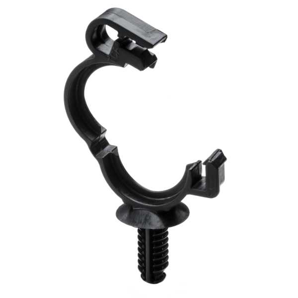 HellermannTyton 151-00621 Convoluted Tubing Clip, 0.06" Max Bundle Diameter, .02"–.50" Panel Thick, PA66HIRHS, Black, 1500/box