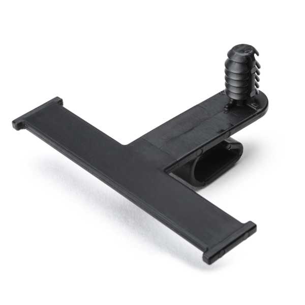 HellermannTyton 151-00623 Standoff Bundling Clip, 2.2" Long, Panel Thickness .03"–.22", PA66HIRHS, Black, 1500/box