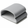 HellermannTyton 151-00668 WAC Adhesive Cable Clamp, 1" Max. Bundle Dia, PVC, Gray, 500/pkg