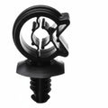 HellermannTyton 151-00927 Fir Tree C-Clip, .24"–.30" Bundle Dia, .03"–.25" Panel, .26" Mnt Hole, PA66HIRHSUV, Black, 100/pkg