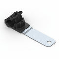 HellermannTyton 151-01446 Ratchet P-Clamp, .52"–.77" Bundle Dia, 180° Long, .41" Hole Dia, PA66HIRHSUV/ST/ZN, Black, 200/ctn