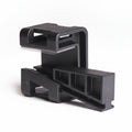 HellermannTyton 151-01566 Wedge Clip, 0.16"–0.35" Panel Thickness, PA66HSGF, Black, 200/bag