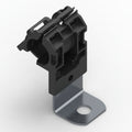 HellermannTyton 151-01651 Ratchet P-Clamp, .52"–.77" Bundle Dia, 90° Short, .26" Hole Dia, PA66HIRHSUV/ST/ZN, Black, 280/ctn