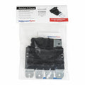 HellermannTyton 151-01671 Ratchet P-Clamp, .52"–.77" Bundle Dia, 180° Short, .26" Hole Dia, PA66HIRHSUV/ST/ZN, Black, 5/bag