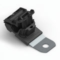 HellermannTyton 151-01924 Ratchet P-Clamp, .24"–.54" Bundle Dia, 15° Short, .33" Hole Dia, PA66HIRHSUV/SS304, Black, 300/ctn
