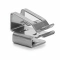 HellermannTyton 151-02189 Low Profile 90° Metal Edge Clip, 1.5–2.0mm Panel Thickness, 6–6.2mm Cable Range, SS304, 100/bag