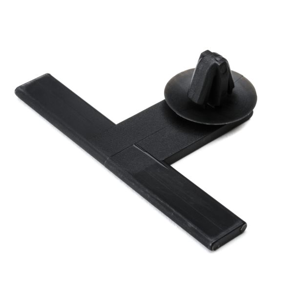 HellermannTyton 151-02600 Standoff Bundling Clip, 2.0" Long, .03"–.06" Panel Thickness, PA66, Black, 100/pkg