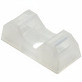 HellermannTyton 151-10920 Q Tie Mount, M4 Screw, 0.83" x 0.38" x 0.26", For Q18–Q50 ties, PA66, Natural, 100/bag