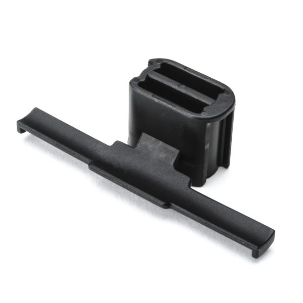 HellermannTyton 151-26101 Standoff Stud Mount Tape Clip Long 2.05" Weld Stud Mnt .2" PA66HS Black 500/pkg