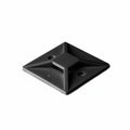 HellermannTyton MB5A0A2F4 Adhesive Cable Tie Mount, 1.49"x1.49", .35" Max Tie, Black, 250/pkg