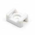 HellermannTyton CTM110M4 Cable Tie Anchor Mount, .58" x .37", .19" Hole Dia, .2" Max Tie Width, PA66, White, 1000/pkg