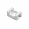 HellermannTyton CTM310M4 Cable Tie Anchor Mount, .86" x .61", .2" Hole Dia, .31" Max Tie Width, PA66, White, 1000/pkg