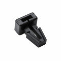 HellermannTyton TM1SF0C2 Push-Button Cable Tie Mount, .25" Hole Dia, .13" Max Panel, .2" Max Tie Width, PA66, Black, 100/pkg