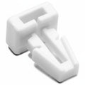 HellermannTyton TM1SF10C2 Push-Button Cable Tie Mount, .25" Hole Dia, .13" Max Panel, .2" Max Tie Width, PA66, White, 100/pkg
