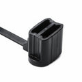 HellermannTyton 155-05400 1-Piece Cable Tie/Oval Stud Mount, Designed for 5.0 mm stud, 6.0" Long, PA66HS, Black, 500/pkg