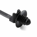 HellermannTyton 155-05800 1-Piece Cable Tie/Fir Tree Mount With Disc, 6.0"L, .26"–.28" Mounting Hole, PA66HIRHS, Black, 1,500/pkg