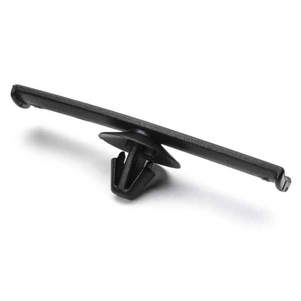 HellermannTyton 155-11601 Bundling Clip with Arrowhead, 2.17" Long, 0.06" - 0.12" Panel Thickness, PA66HIRHS, Black, 500/pkg