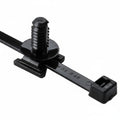 HellermannTyton 156-00071 Heavy-Duty Fir Tree Mount Cable Tie, 15" x .3", .04"–.62" Panel Thick, PA66HIRHSUV, Black, 100/pkg