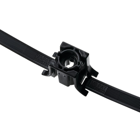 Stand Off Dual Clamp Tie, 26.10" Long, .31" Stud Dia, PA66HIRHSUV, Black, 125/pkg
