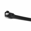 HellermannTyton 157-00286 Wide Strap Cable Tie with 10mm Stud Mount, 15.7" Long, .5" Wide, PA66HIRHSUV, Black, 300/Bag