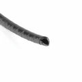 HellermannTyton 2NFP0C Spiralwrap Protective Sheathing, .25" Diameter, PE, Black, 100 ft/roll