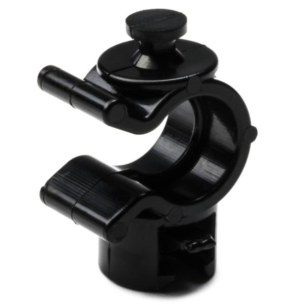 HellermannTyton 161-64002 Helawrap, Accessory Clip, HWCLIP08, 5/16" Dia, PA66HIRHS, Black, 50/pkg