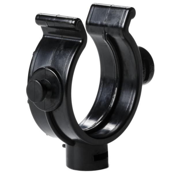 HellermannTyton 161-64008 Helawrap, Accessory Clip, HWCLIP25, 1" Dia, PA66HIRHS, Black, 50/pkg