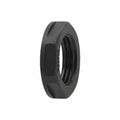HellermannTyton 166-90021 HelaGuard Non-Metallic Locknut, NPT Thread, 1.00" Dia, PA66, Black, 10/pkg