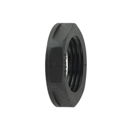 HellermannTyton 166-90021 HelaGuard Non-Metallic Locknut, NPT Thread, 1.00" Dia, PA66, Black, 10/pkg