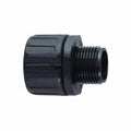 HellermannTyton 166-90106 HelaGuard Non-Metallic IP66 Fitting, Straight, NPT Thread, 1.00" Dia, PA66, Black, 10/pkg