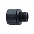 HellermannTyton 166-90107 HelaGuard Non-Metallic IP66 Fitting, Straight, NPT Thread, 1.25" Dia, PA66, Black, 2/pkg