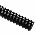 HellermannTyton 166-90223 HelaGuard SR PVC Tubing, Smooth Bore, Spiral Cover, Std Wt, 1.00" Dia, Bk, 100 ft/Std. Reel