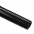 HellermannTyton 166-90270 HelaGuard Non-Metallic Conduit, Std. Weight, 0.38" Dia, Nylon PA6 Slit, Black, 100 ft/Std. Reel