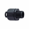 HellermannTyton 166-90306 HelaGuard Non-Metallic IP66 Fitting, Straight, 1-1/2" NPT Thread, 1.25" Dia, PA66, Black, 2/pkg