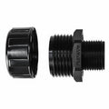 HellermannTyton 166-90505 HelaGuard Non-Metallic IP65 Compression Fitting, Straight, NPT Thread, 1.50" Dia, Black, 1/pkg