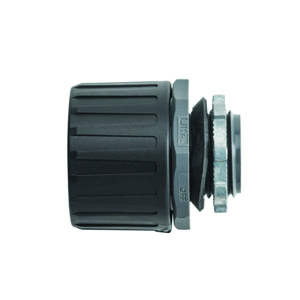 HellermannTyton 166-90850 HelaGuard Non-Metallic Ultra Fitting, Straight, IP68, M40 Thread, 34mm Dia, PA66, Black, 10/pkg