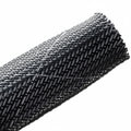 HellermannTyton 170-03010 Braided Sleeving, Expandable, Flame Retardant, 1.25" Dia, PET, Black, 50 ft/reel