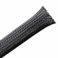HellermannTyton 170-03013 Braided Sleeving, Expandable, Fray Resistant, .75" Dia, PET, Black, 75 ft/reel