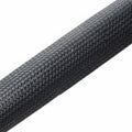 HellermannTyton 170-03021 Braided Sleeving, Expandable, Fray Resistant, Flame Retardant, 1.5" Dia, PET, Black, 50 ft/reel