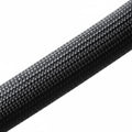 HellermannTyton 170-03061 Braided Sleeving, Resin Coated Fiberglass, 1" Dia, GF, Black, 25 ft/reel