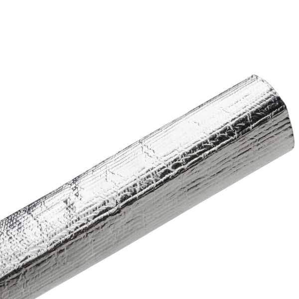 HellermannTyton 170-03064 Braided Sleeving, Aluminum Laminated Fiberglass, 1" Dia, AL/GF,Silver, 100 ft/reel