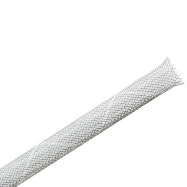 HellermannTyton 170-03071 Braided Sleeving, Expandable, Flame Retardant, .125" Dia, PET, Gray, 225 ft/reel