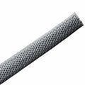 HellermannTyton 170-03072 Braided Sleeving, Expandable, Flame Retardant, .25" Dia, PET, Gray, 200 ft/reel