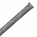 HellermannTyton 170-03089 Braided Sleeving, Expandable, Flame Retardant, .125" Dia, PET, Black, 1000 ft/bulk reel