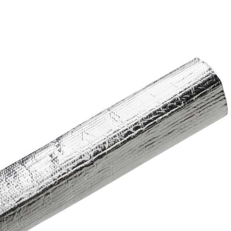 HellermannTyton 170-03097 Braided Sleeving, Aluminum Laminated Fiberglass, 2.5" Dia, AL/GF, Silver, 50 ft/reel