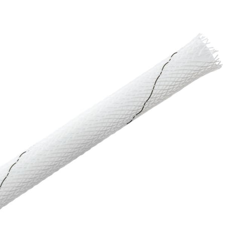 HellermannTyton 170-03101 Plenum Rated Expandable Braided Sleeving (Halar), .25" Dia, White, 200 ft/reel
