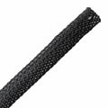 HellermannTyton 170-03102 Plenum Rated Expandable Braided Sleeving (Halar), .38" Dia, Black, 125 ft/reel