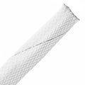 HellermannTyton 170-03105 Plenum Rated Expandable Braided Sleeving (Halar), .5" Dia, WH, 100 ft/reel